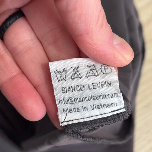 Bianco Levrin‎ Dress Small Taupe Parachute Lagenlook Artsy Modest Art Wear Flowy - Picture 13 of 14